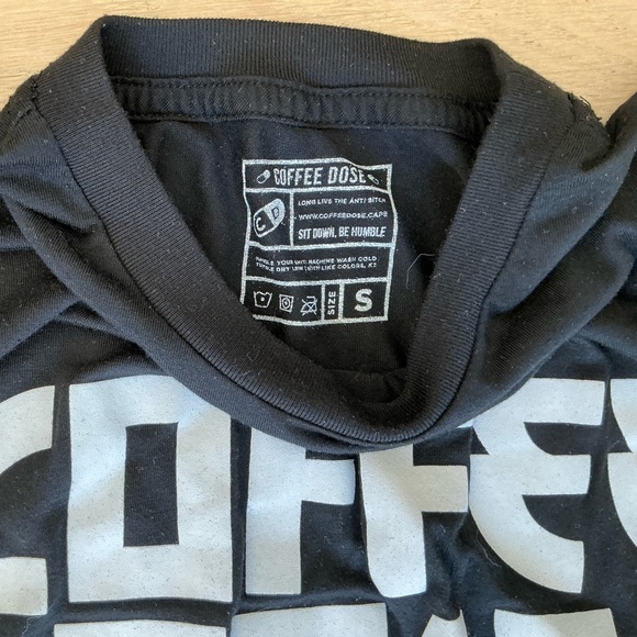Black Coffee Dose tank top - size small - Picture 3 of 4